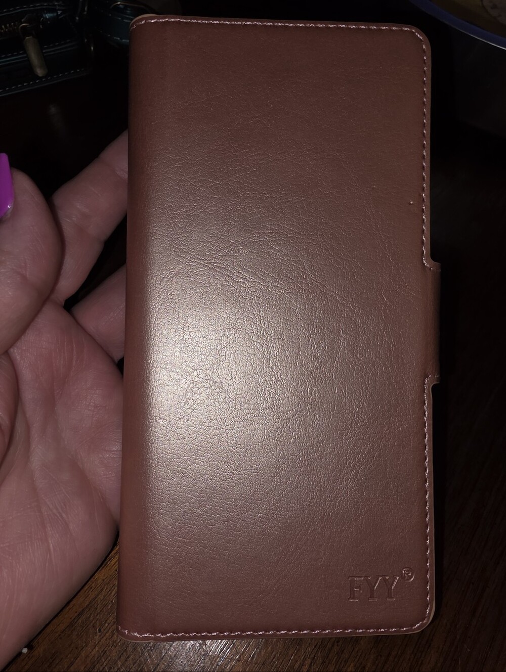 Rose Gold Folio Wallet Case